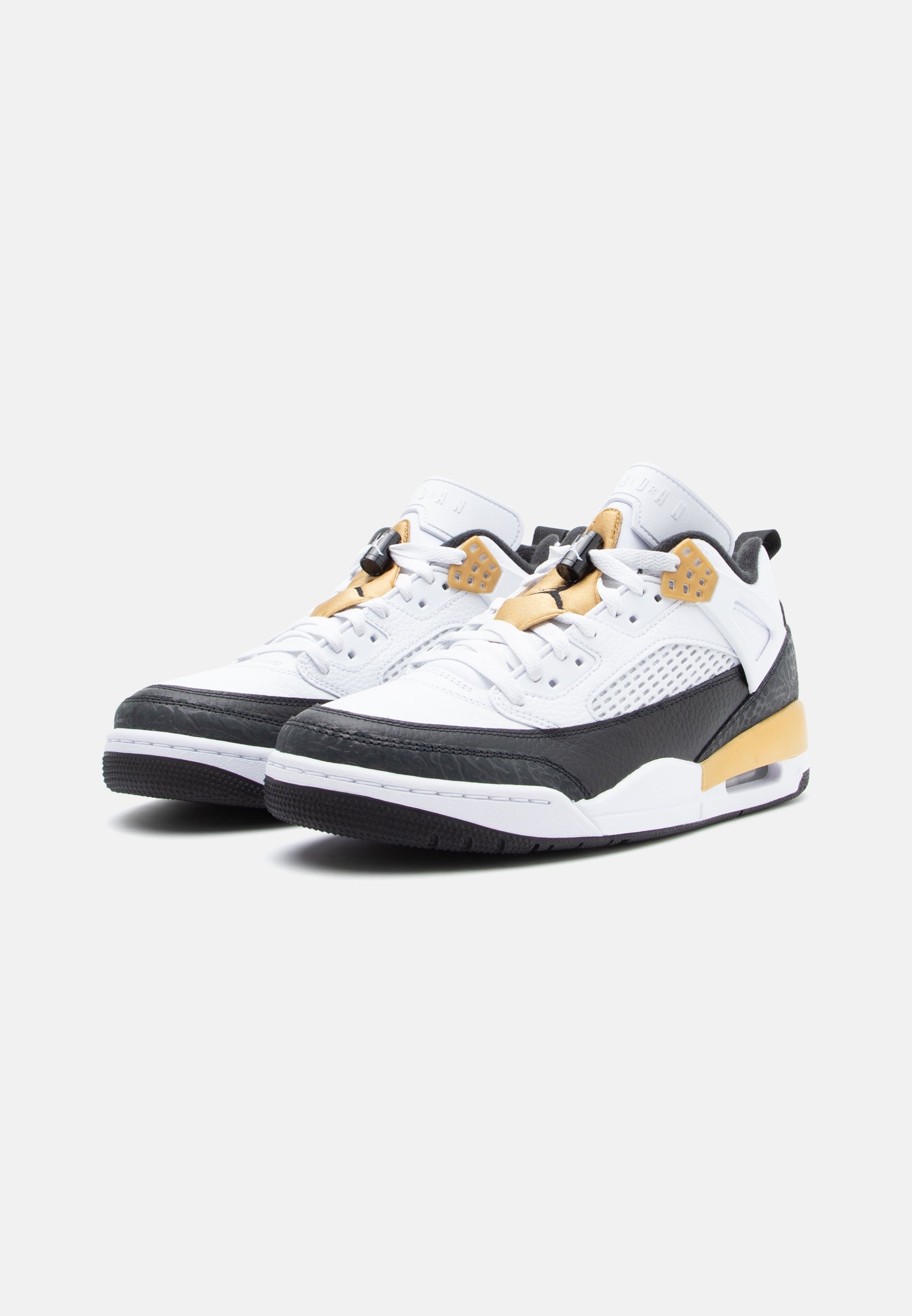 NIKE JORDAN SPIZIKE LOW WHITE BLACK METALIC GOLD