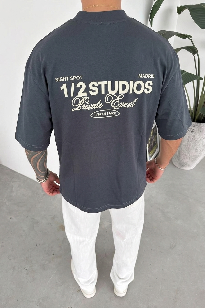 T-SHIRT OVERSIZE 1/2 STUDIO