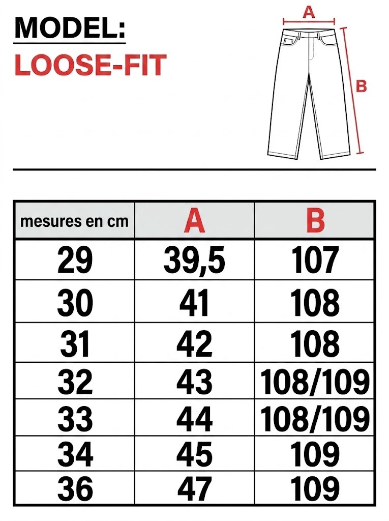 JEAN BAGGY LOOSE-FIT 3 4